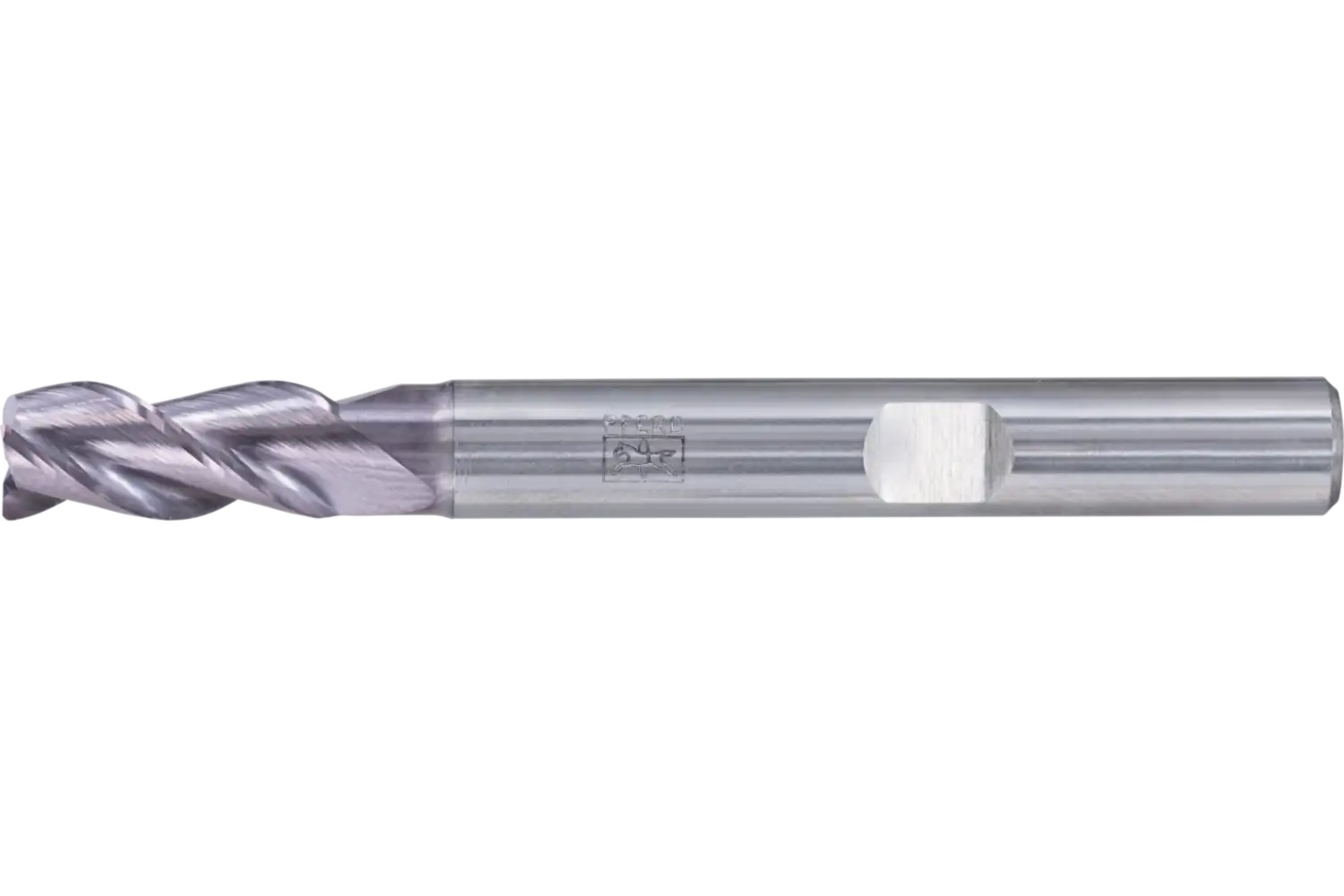 Picture of Pferd Chamfered End Mill, 3 flutes, 1/4" Dia, 1/2" APMX, 2-1/2" OAL, Weldon shank